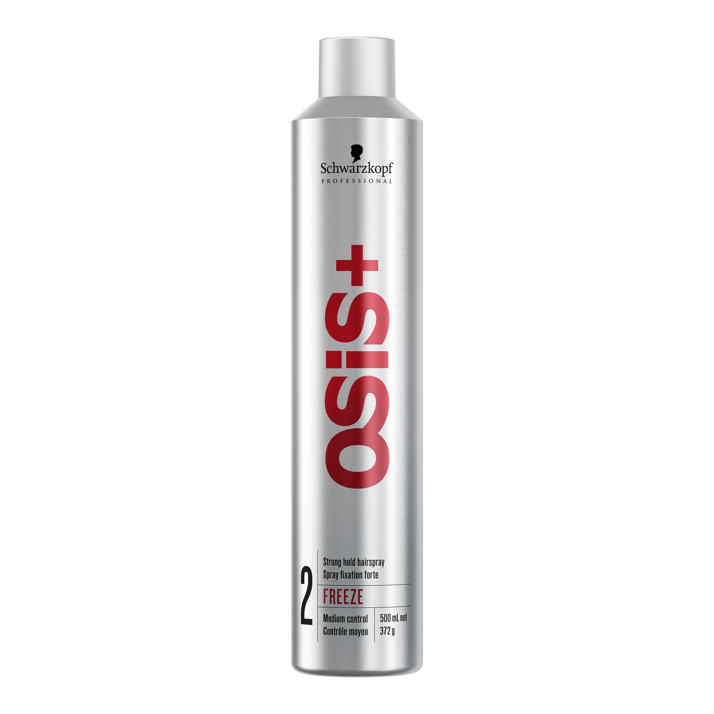 OSiS+ FREEZE XXL Strong Hold Hairspray | Level 2 Hold, Medium Control, 500mL